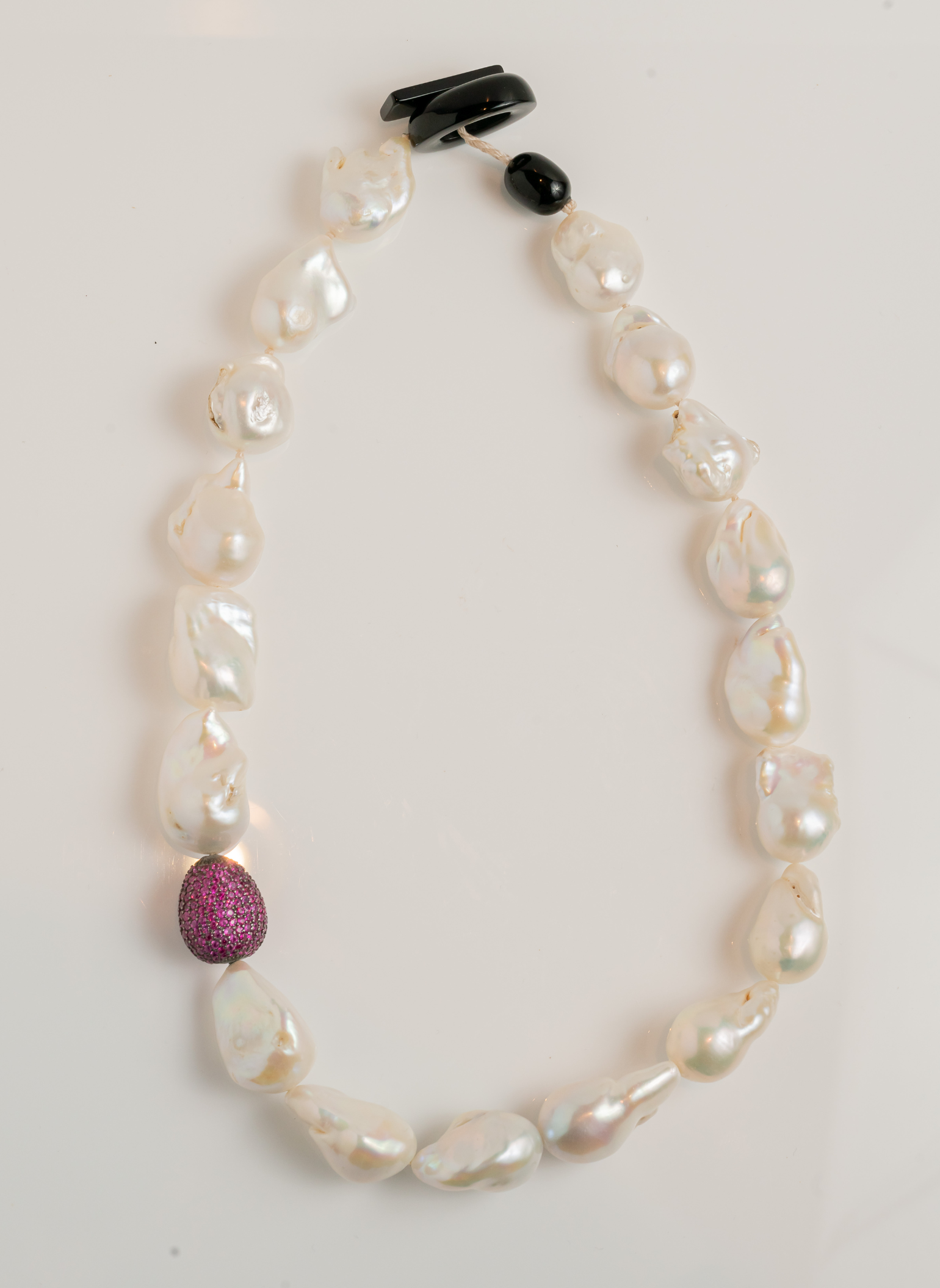 Dolce Far Niente Pearls and Pink Sapphires Necklace