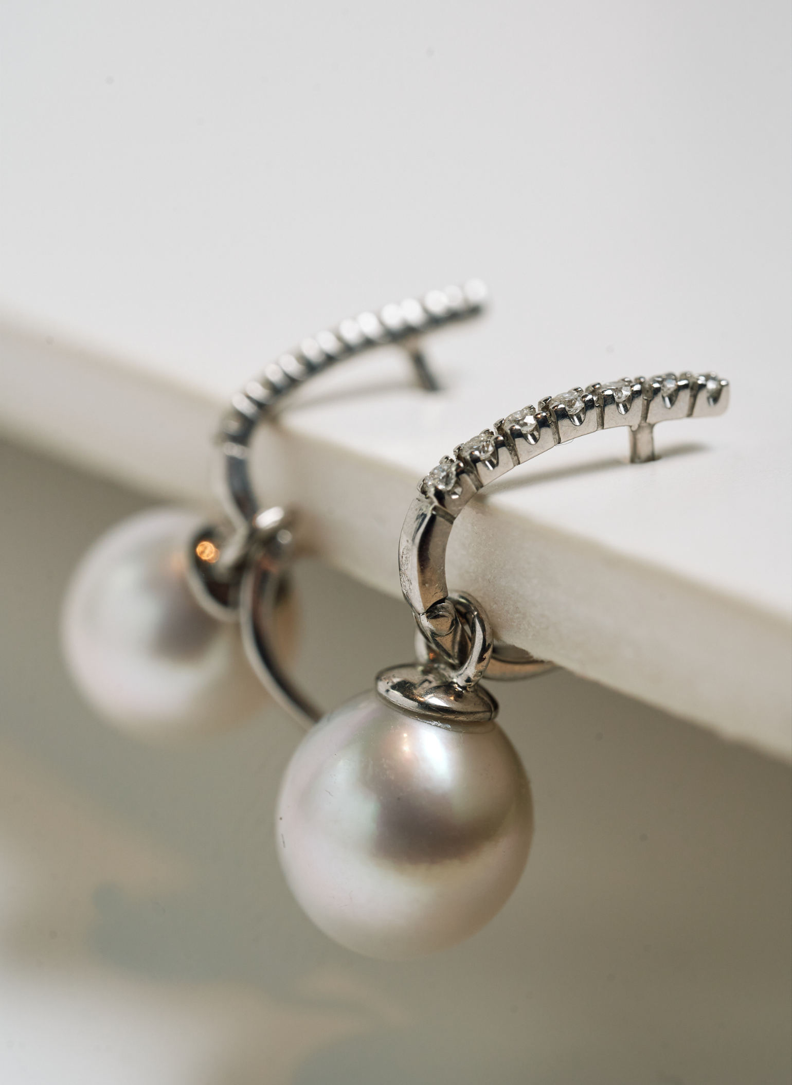Dolce Far Niente Natural Pearl and Diamonds Earrings