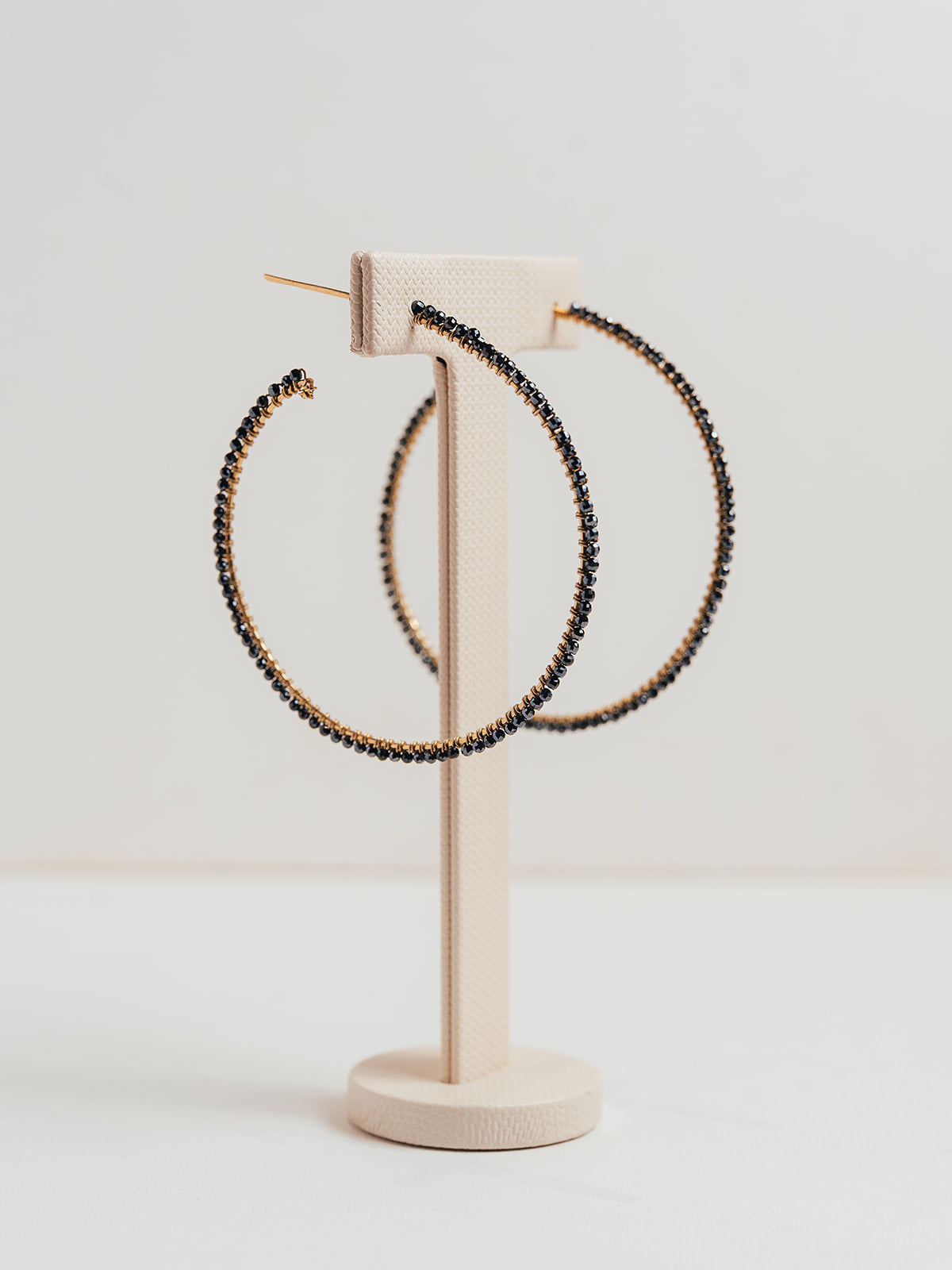 Pendientes Aros de Onix y Plata