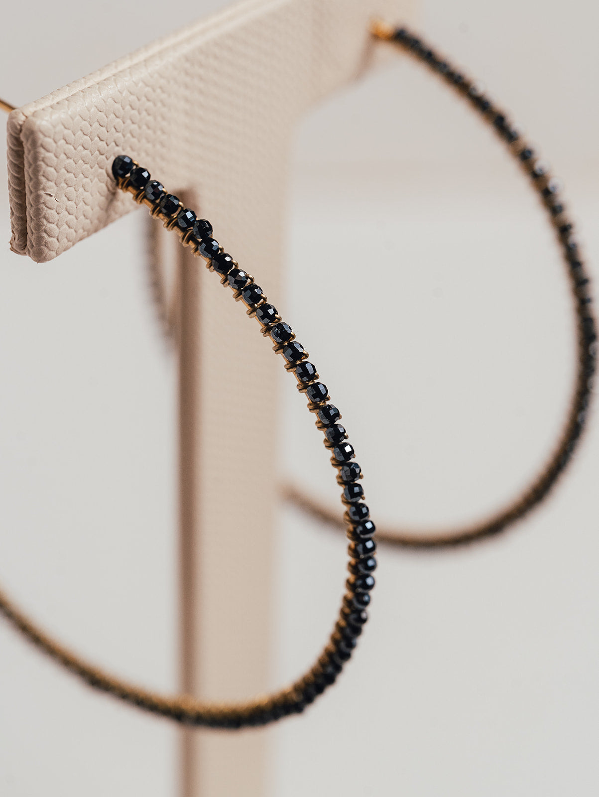 Pendientes Aros de Onix y Plata