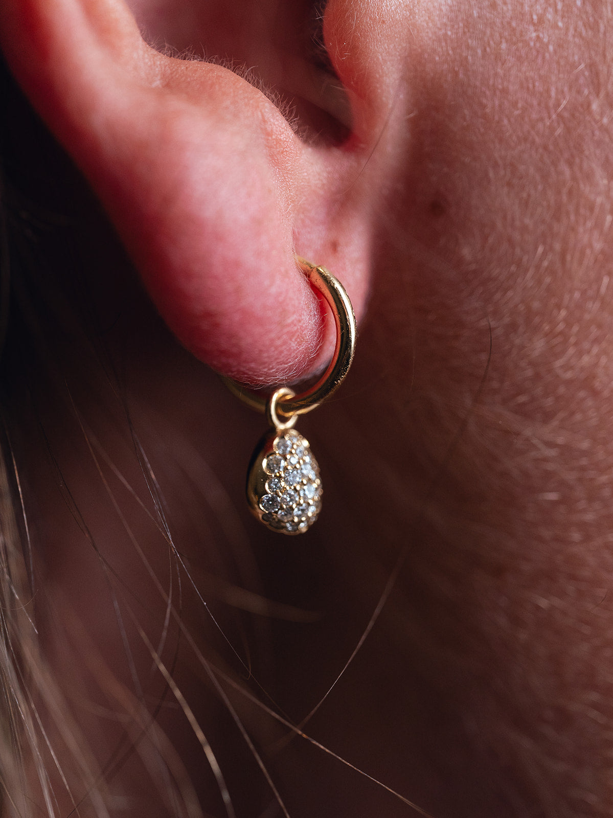 Pink Diamond Dust Earrings