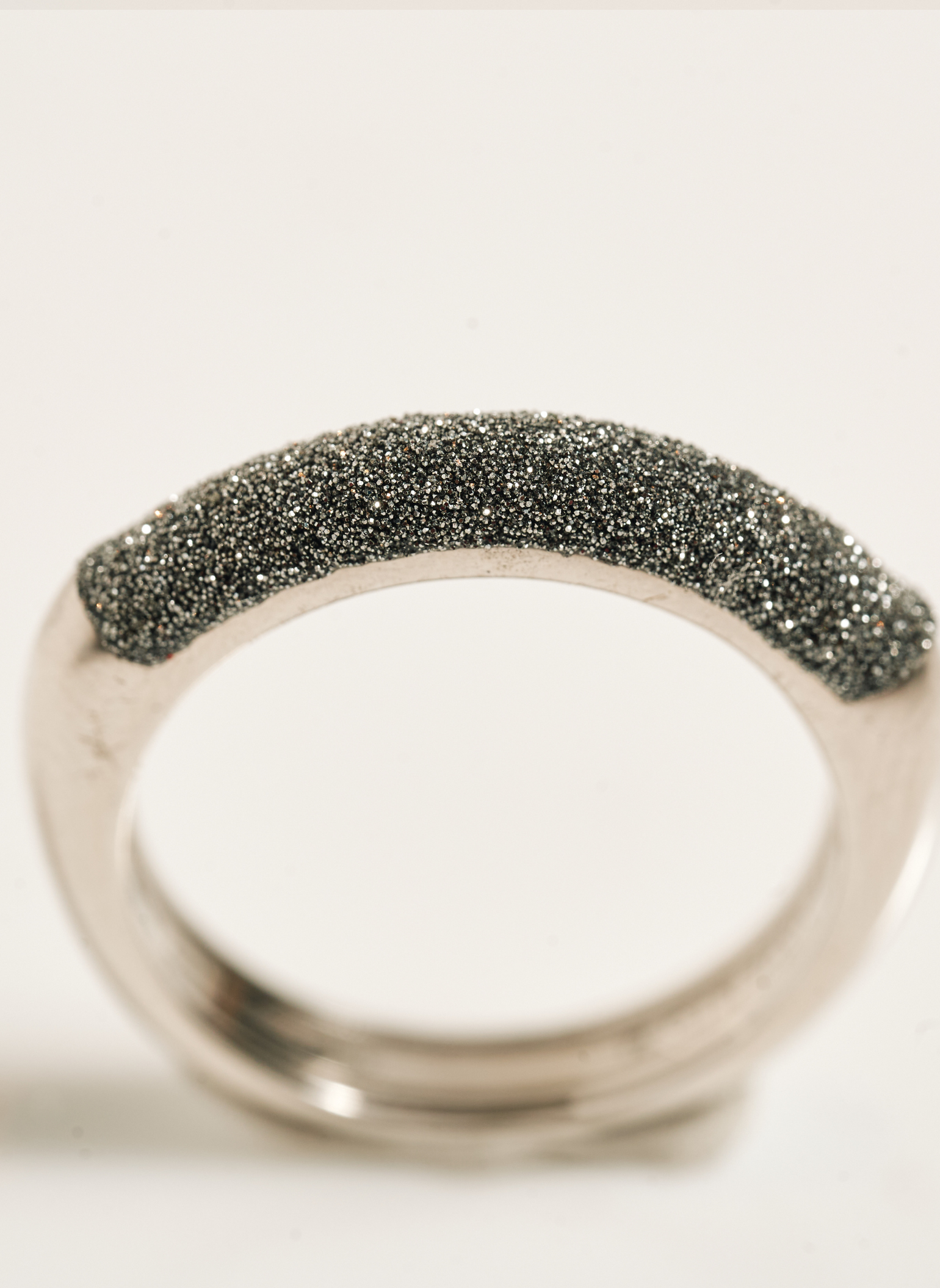 White Gold and Diamond Dust Ring