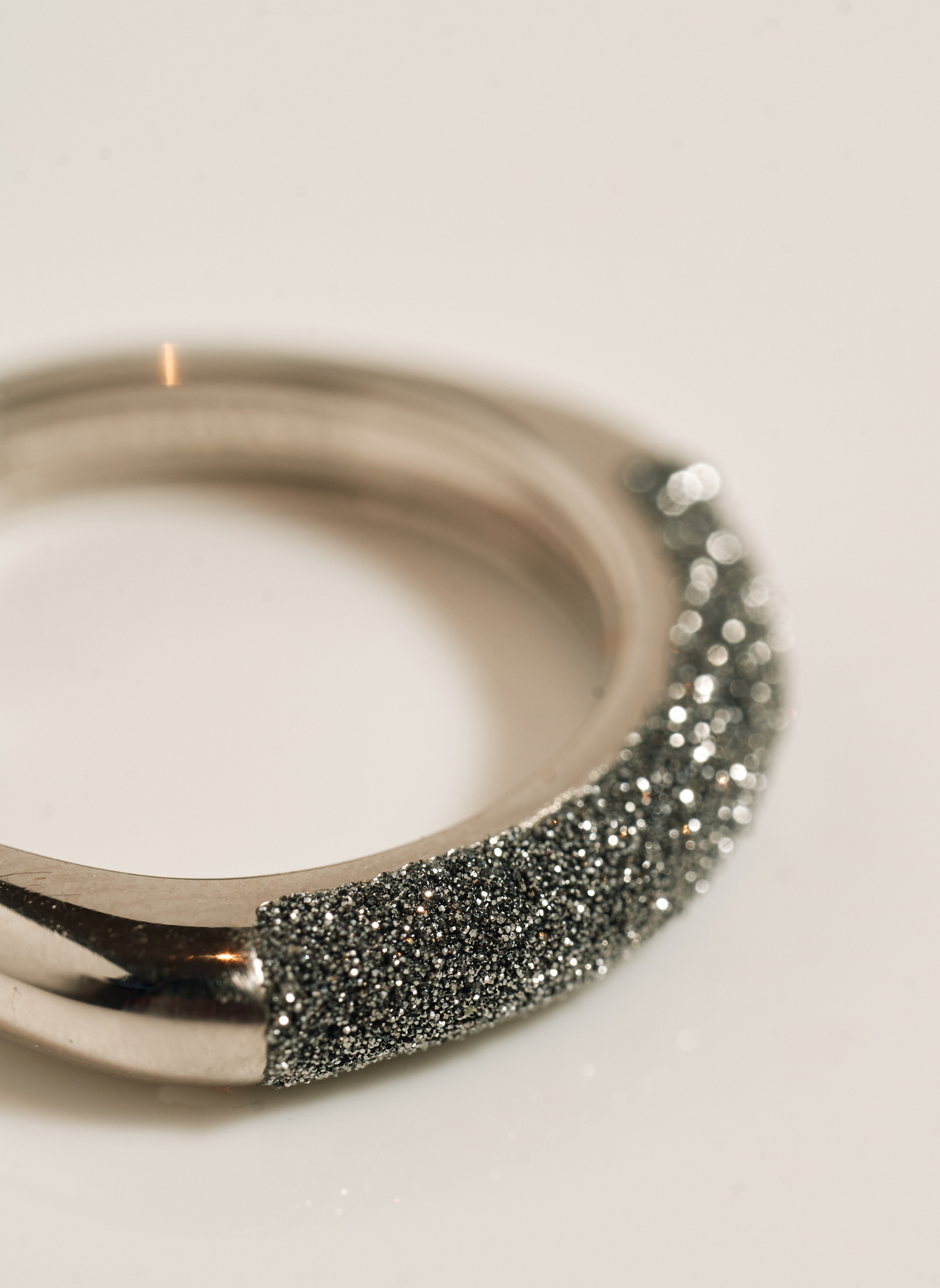 White Gold and Diamond Dust Ring