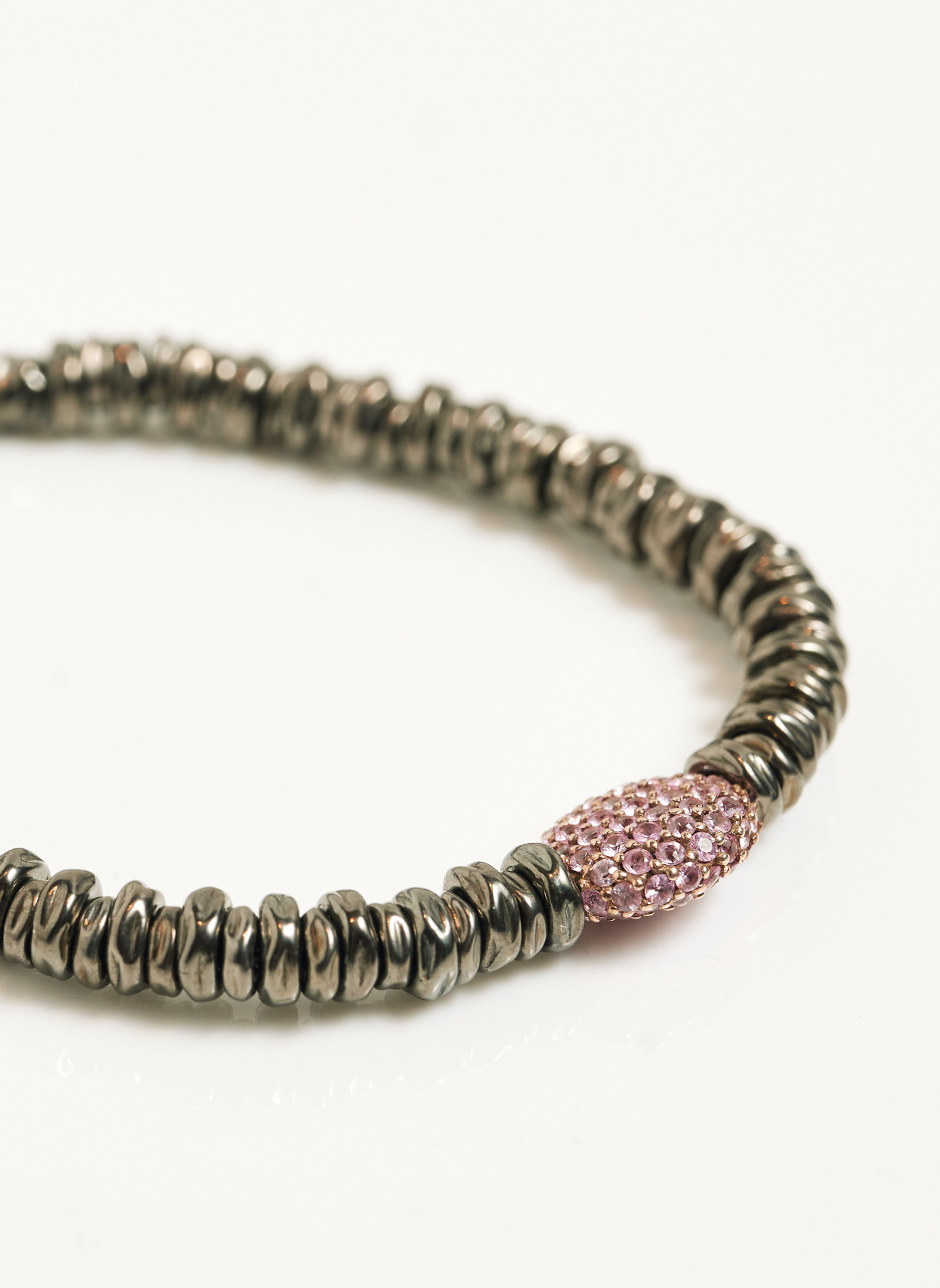 Pink Sapphire and Spinel Bracelet