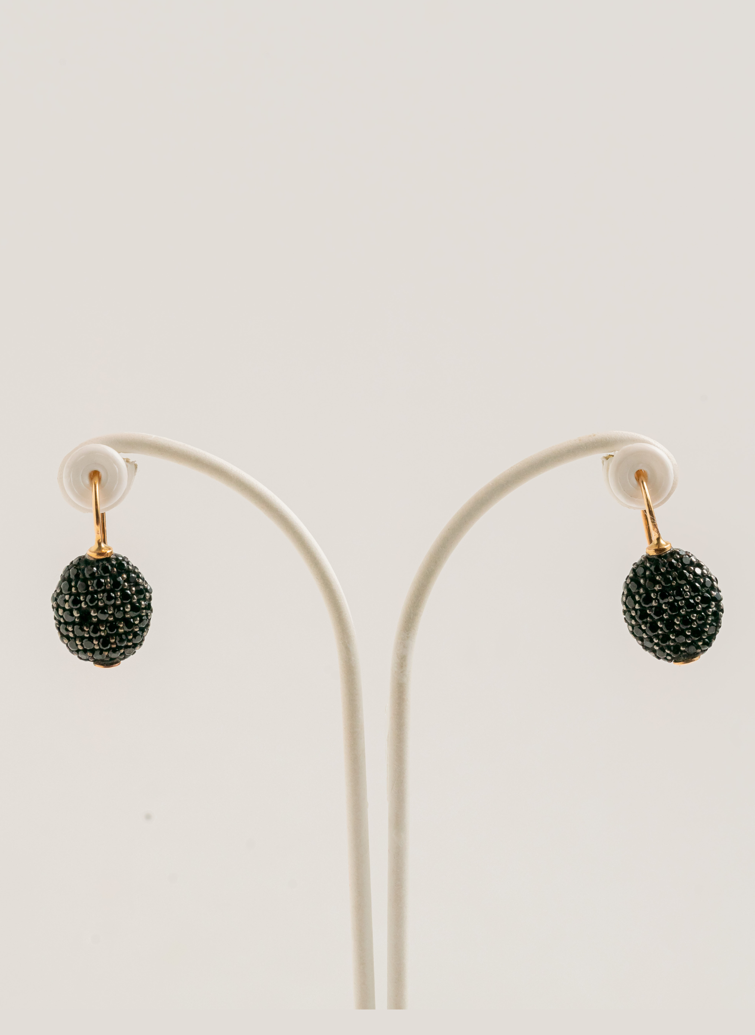 Le Gemme Gold and Black Spinel Earrings 