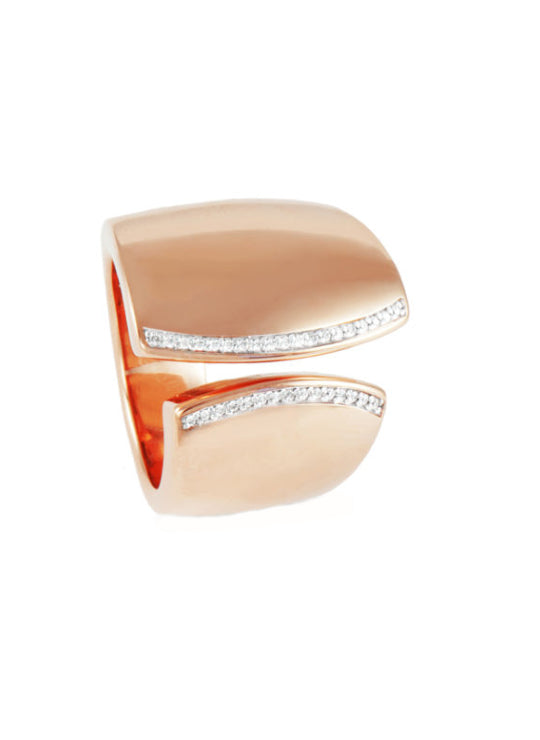 Golden Essentials Rose Gold and Diamonds Ring