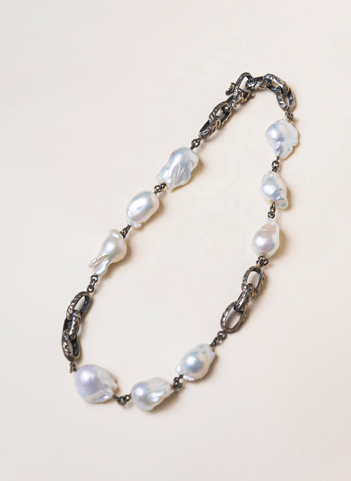 Silver and Water Pearl Necklace