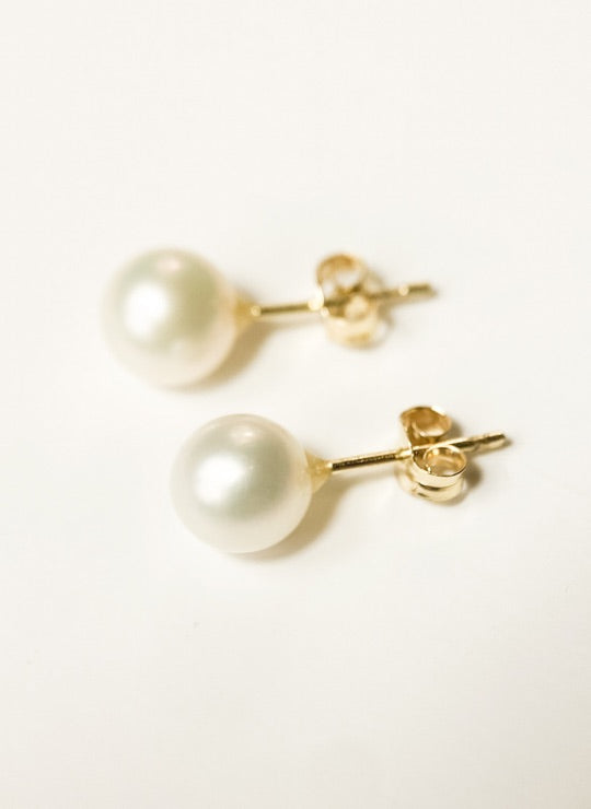 Pearl Sleeper Earrings